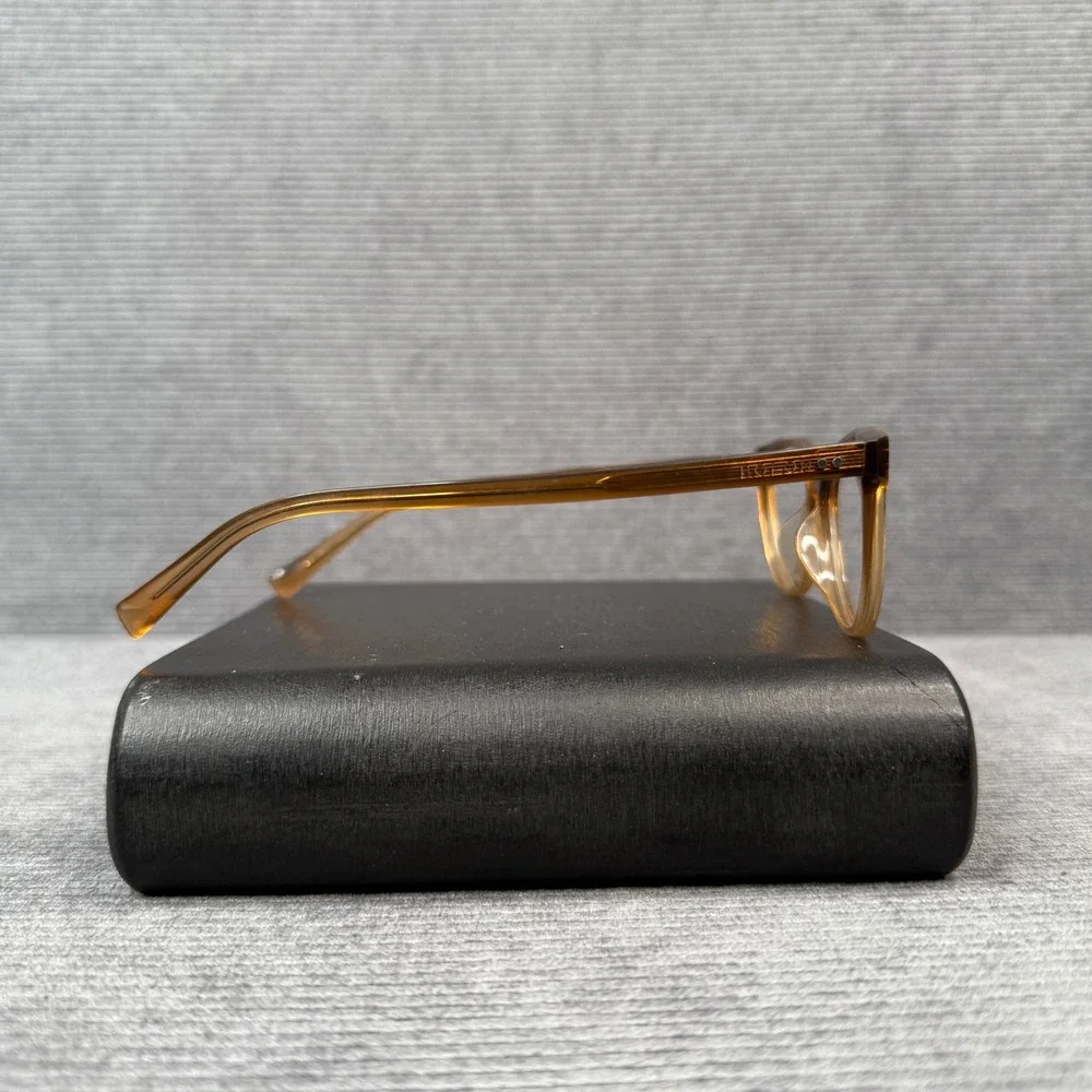 Bolon BJ3069 B20 Brown Amber Cat Eye‎ Y2K Eyeglasses Frames 52-15-145 Italy